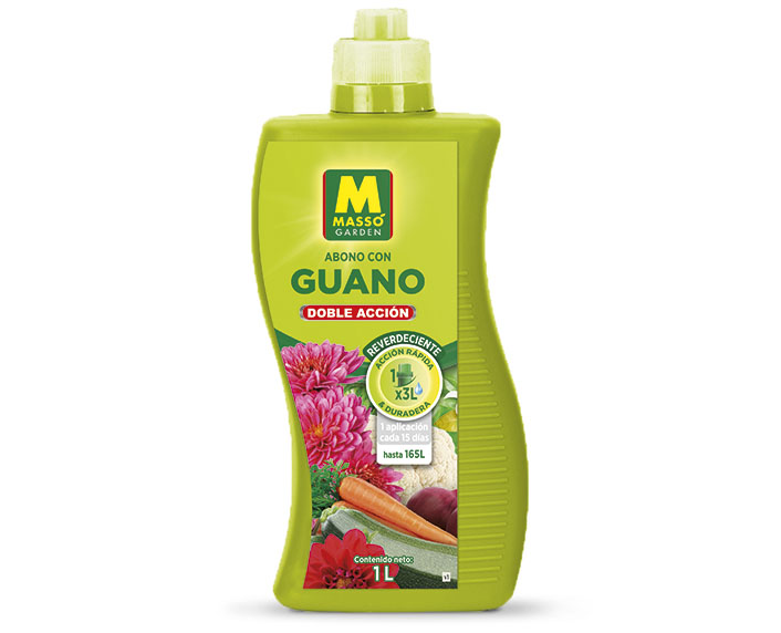 Abono con guano de acción rápida y duradera